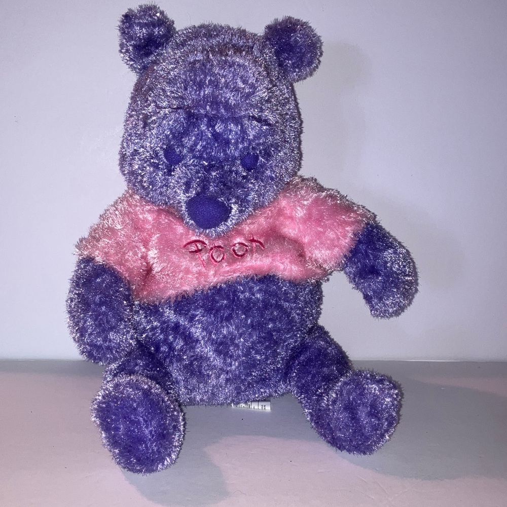 Disney sugar‎ Sweet Purple and Pink Stuffed Winnie the Pooh Bear 12”